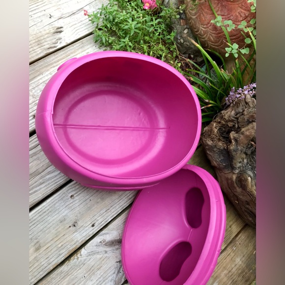 Rare PET ZONE Large Fuchsia Mouse Shaped Storage Container Box Bin Lid - Picture 6 of 11